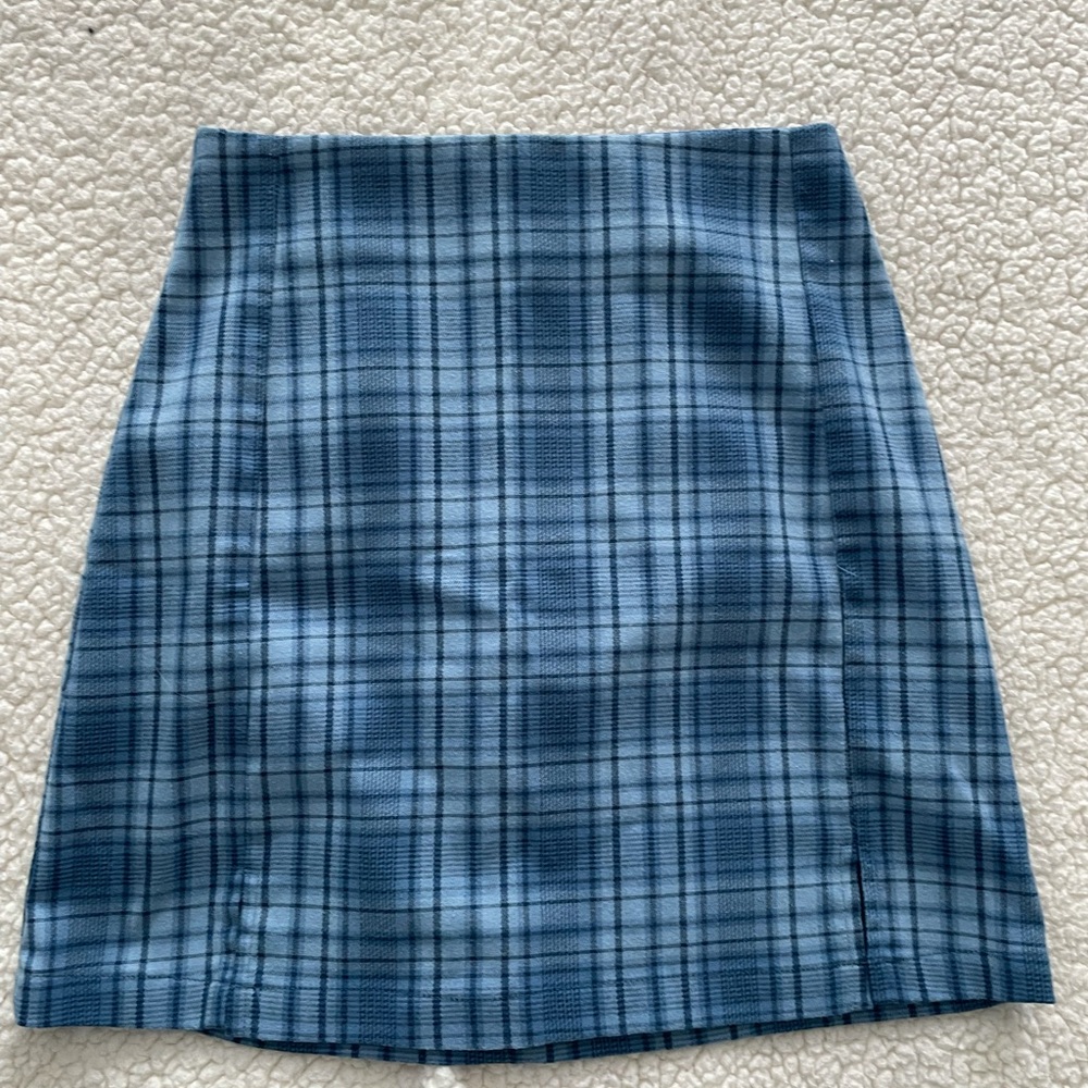 brandy melville blue cara skirt